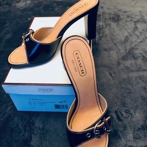 Coach Daryn Slide Heels Sandals 9.5 Like New